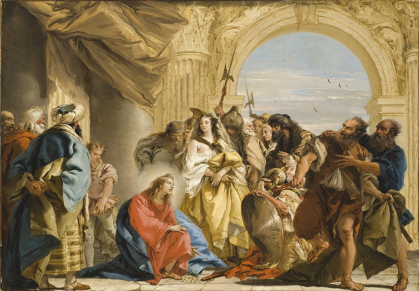 Kvinden aegteskabsbrud   Giovanni Domenico Tiepolo  1752  Fae  2013  Wikimedia Commons  lille