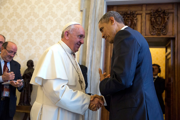 pavefransPresident Barack Obama with Pope Francis at the Vatican  March 27  2014