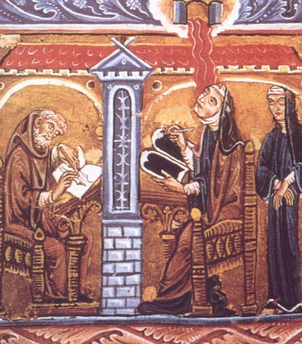 Hildegard reading and writing  1 