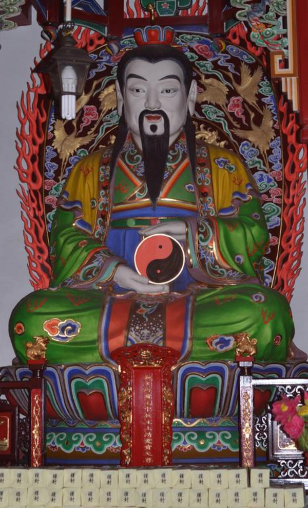 Guden Shangqing  Den OEverste Klarhed  i Daoisttempel paa Hengbjerget i Hunanprovinsen DSC 1758 v1